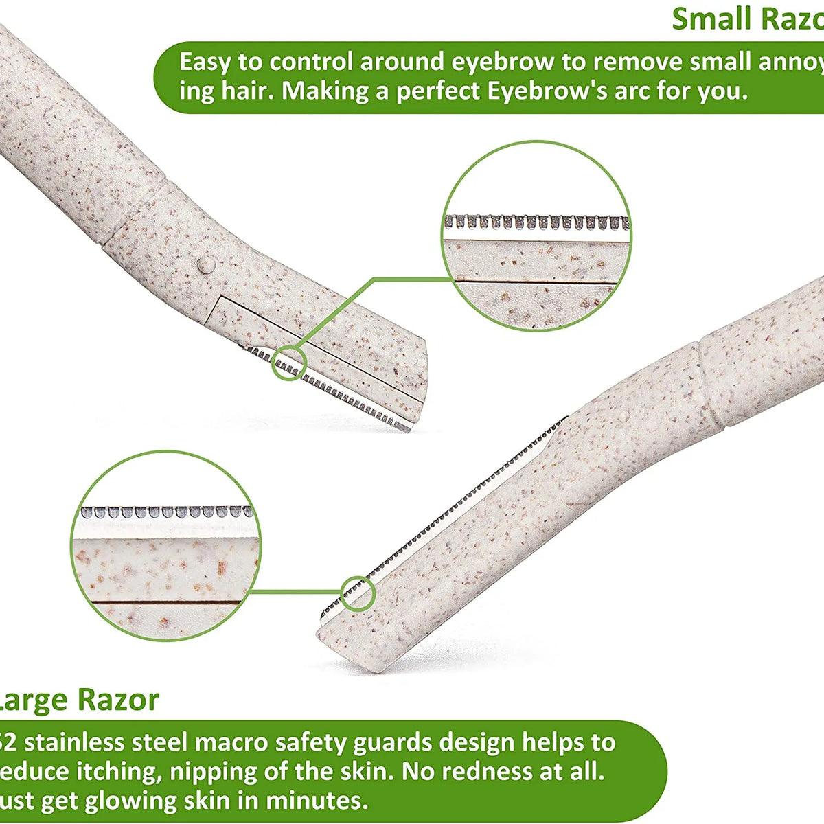 Biodegradable Eyebrow Razor For Women